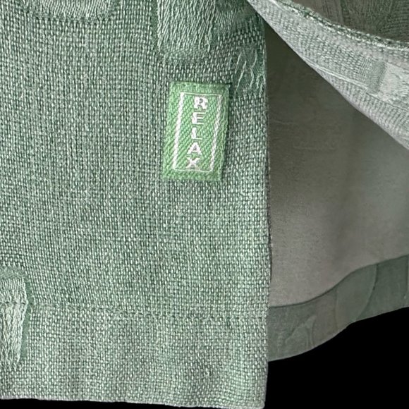 Tommy Bahama Hawaiian Camp Shirt Green M Silk Hula Dancer Bahama Colada EUC - Picture 11 of 11